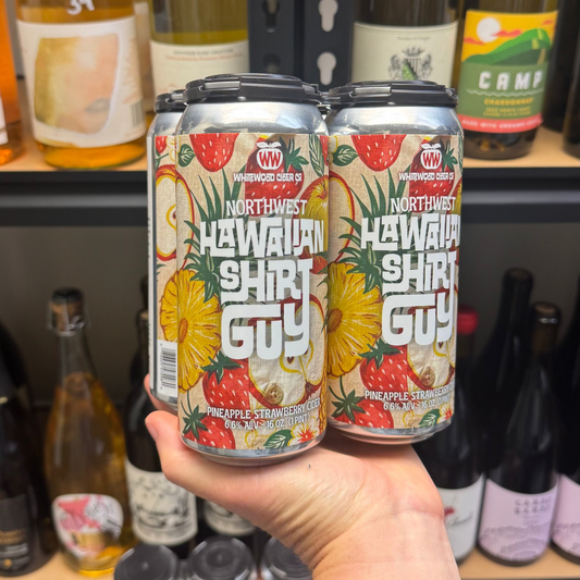 Whitewood Cider Company NW Hawaiian Shirt Guy Cider 4 Pack